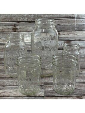Ball manson mix jars set x 5 without lid